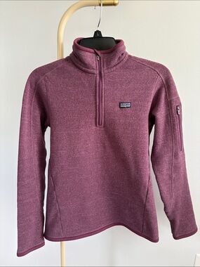 Patagonia Plum Better Sweater Quarter-Zip Fleece Pullover - Size S